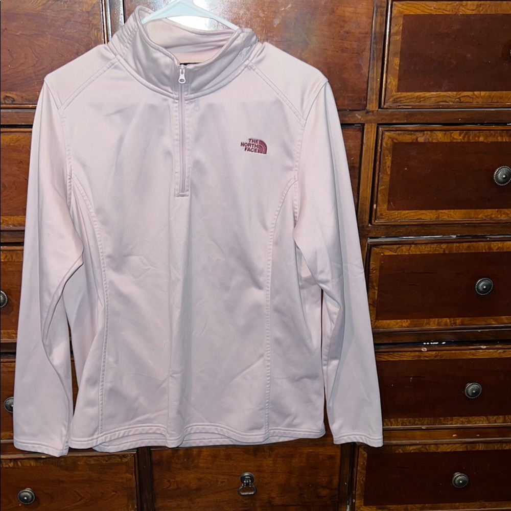 The North Face Light Pink Quarter-Zip Pullover